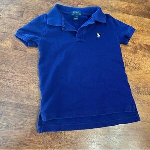 Boys Polo Ralph Lauren blue 100% cotton polo size 4